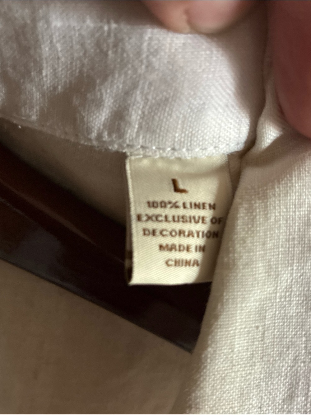 Caribbean 100% Linen Shirt Men’s Large Cream Tropical Bird of Paradise EUC - Picture 3 of 6